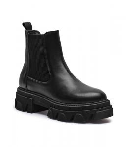 Ботинки челси женские Alohas Беренис кожаные на толстой подошве, черный