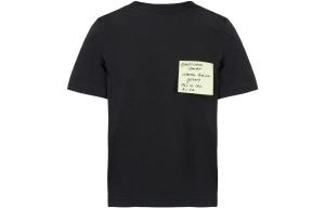 Футболка женская Balenciaga с квадратным принтом, черный