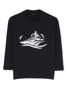 Il Gufo футболка с принтом, синий