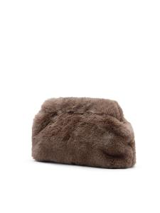 Клатч MANFIELD, серо-коричневый