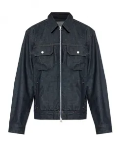 Красивая джинсовая куртка-тракер Rag & Bone, синий