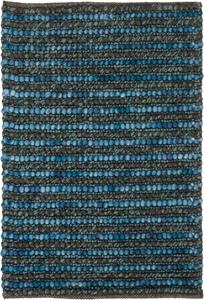 Ковер SAFAVIEH, 77 x 122 см, Bohemian Collection - , Dark Blue & Multi, ручной работы из новозеландской шерсти и джута, идеально подходит для помещений с высокой проходимостью: прихожая, гостиная, спальня (BOH525G)