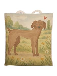 Mr. & Mrs. Panda Сумка с изображением собаки (немецкий дог) без надписи, белого цвета