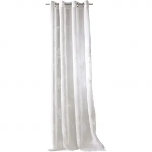 Шторка Agatha с люверсами, 1 шт., барочная вышивка и люрексовые нити, гардины, тюль Weckbrodt, белый