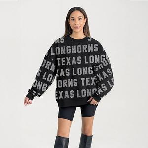Женский свитшот black texas longhorns hype era Gameday Couture