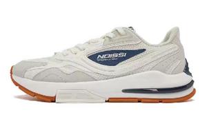 Вертикальные и горизонтальные амортизирующие износостойкие низкие кеды мужские бело-синие QIAODAN