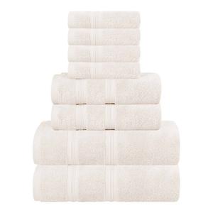 Набор хлопковых полотенец SUPERIOR Smart Dry из 8 предметов Zero Twist, цвет Ivory