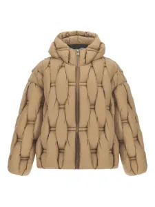 Плетеная куртка с капюшоном RAXXY, коричневый