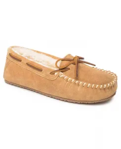 Женские уютные мокасины-тапочки Minnetonka, красный