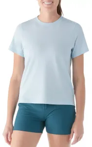 SmartWool Женская футболка Perfect Crew с короткими рукавами, цвет Winter Sky Heather