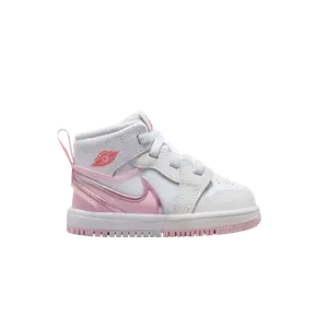 Кроссовки Air Jordan 1 Mid RM EasyOn TD White Pink Foam, розовый