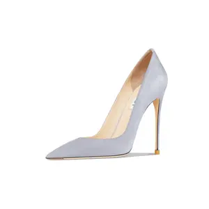 Тонкие каблуки Женские Туфли на высоком каблуке Светло-серый Suyymakk, Светло-серый Кашемир