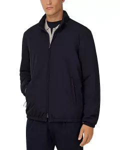 Утепленная технологичная куртка-бомбер Boggi Milano, синий