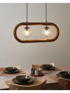 Beliani Подвесные светильники AYENSU коричнево-черного цвета - (Ш) 74 x (В) 153 x (Д) 15 см