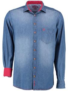 Темно-синяя традиционная рубашка Ибуку OS-Trachten