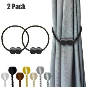 Магнитные подхваты для штор Siisll, черный