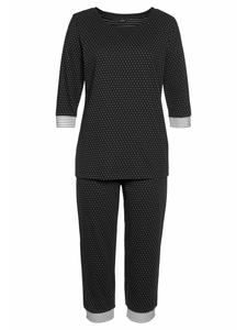 Пижама VIVANCE DREAMS Capri, цвет schwarz-gepunktet
