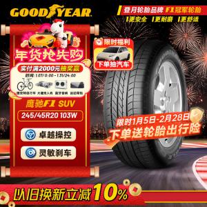 Goodyear Шины 245/45R20 103W Run-Flat Tire, F1 ASY SUV, Eagle F1 ROF Original Equipment for BMW X3