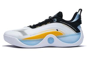 Кроссовки мужские низкие белый/синий желтый 361°