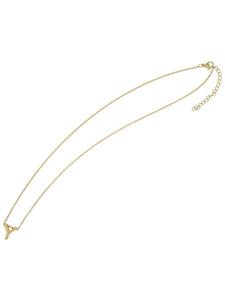 Adeliás Женское колье - буква N из нержавеющей стали 45+5 в золотом исполнении