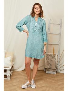 Короткое платье Rodier Lin Leinen, зеленый