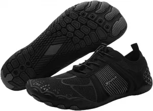 Обувь босиком для женщин и мужчин, с быстрым высыханием, широкой носочной частью, дышащая, заземляющая, противоскользящая, водонепроницаемая, для плавания, серфинга, походов и прогулок Baxtayel, черный