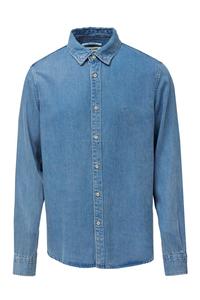 Рубашка на пуговицах классического кроя Salsa Jeans, синий