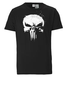 Футболка Marvel - Punisher TV Skull в черном цвете Logoshirt