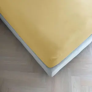 Простыня на резинке Kayori Emma gold 90x210-220 см, 100% хлопок-сатин, высота матраса до 35 см Three Lilies B.V.