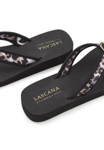 Сандалии с Т-образной застежкой LASCANA ZEHENTRENNER LASCANA, черный