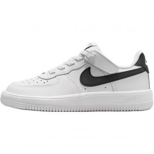 Nike Детские скейтбордистские кроссовки Air Force 1 с амортизацией, белые и черные, для детей от 3 до 7 лет