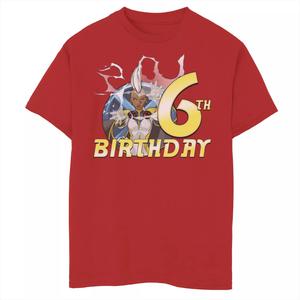 Футболка с изображением портрета на 6-й день рождения для мальчиков 8–20 лет Marvel X-Men Storm Marvel, красный