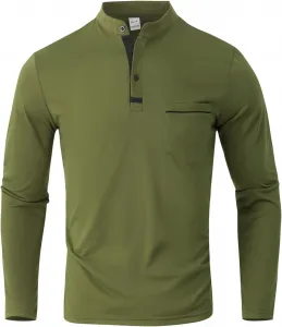 Мужская рубашка-поло с длинным рукавом, весенняя, легкая, дышащая BEIBEINOYA
