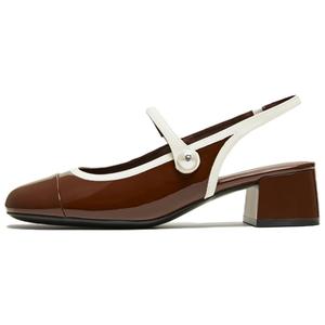 TATA Массивные каблуки на высоком каблуке женские — коричневый/экрю, цвет Brown/Ecru