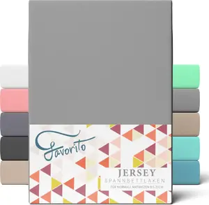 Простыня на резинке Favorito Jersey 180x200 - 200x200 см etérea home GmbH
