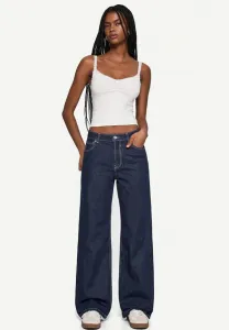 Свободные джинсы, мешковатые джинсы Bershka, Royal Blue