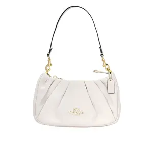 Сумка через плечо Teri из телячьей кожи, средний размер, женская, меловая белая COACH