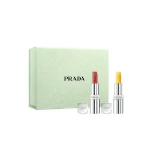 Двухцветный бальзам для губ Matching Set, легко растушевывается, натуральный PRADA