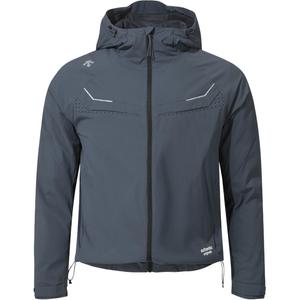 Куртки и пальто для бега мужские DESCENTE, темно-серый