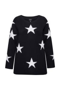 Тонкий вязаный свитер Ulla Popken Sweater, черный