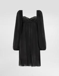 Шифоновое платье Dolce & Gabbana, черный