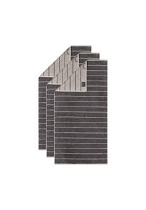 Полотенце, 3 шт. - C Balance, 50х100 см, махровая ткань, хлопок, полоски Cawö, размер: длина 100см, ширина 50см.