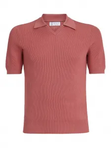 Рифленое поло Brunello Cucinelli, красный