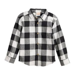 Детская фланелевая рубашка на пуговицах для мальчика Jumping Beans, Ivory Buffalo Plaid
