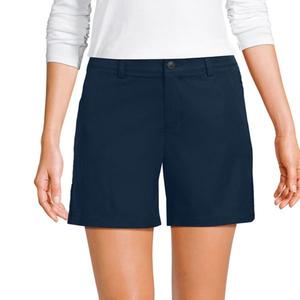 Женские активные чинос шорты 7 дюймов Lands' End, синий