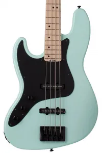 Электрический бас Schecter J-4. Для левши, цвет морской зеленый