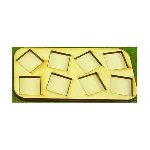 Поднос для схваток — 8 фигурок, квадратные основания 20 мм., Miniature Movement Trays - Skirmish (Litko Aerosystems)