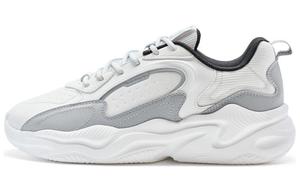 Износостойкие массивные кроссовки мужские низкие бело-серые XTEP