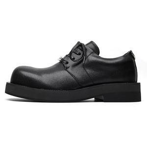 Универсальные повседневные туфли Oversized Derby Shoes Unisex Black Zuogedu