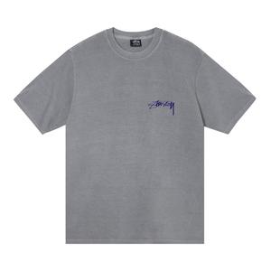 Футболка Stussy Arachnid, окрашенная в пигмент, Серая